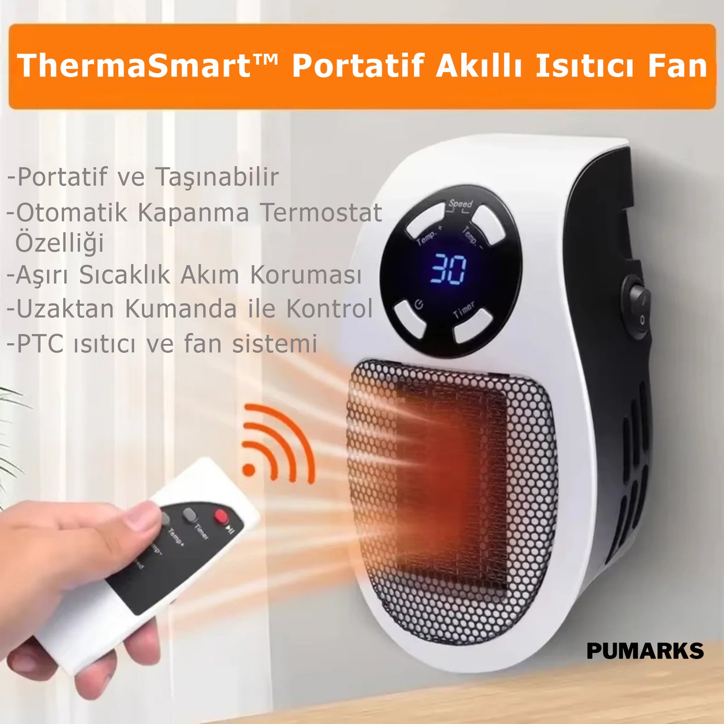 Pumarks™ ThermaSmart Akıllı Isıtıcı